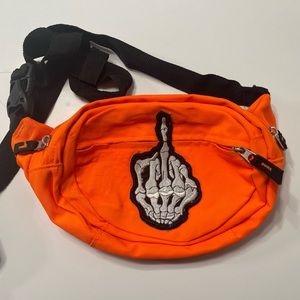 Skeleton Middle Finger Fanny Pack